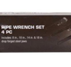 Black Diamond Pipe Wrench 4 pc. Set