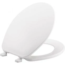 Bemis Round Plastic Toilet Seat in White