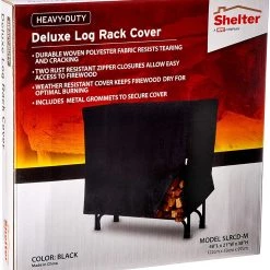 Shelter Deluxe Weather Protective Firewood Storage Cover - 4 Ft. -Home Improvement Sales Shop 81z3a1 yfgl. ac sl1500 1