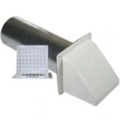 Builder's Best Plastic Wide Mouth Vent Hood with Bird Guard 4"X11"