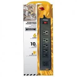 Prime Wire & Cable 6 Outlet Power Strip w/ 10' Cord -Home Improvement Sales Shop 8230050 2