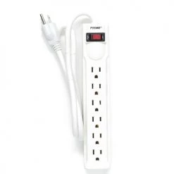 Prime Wire & Cable 6 Outlet Power Strip w/ 3' Cord