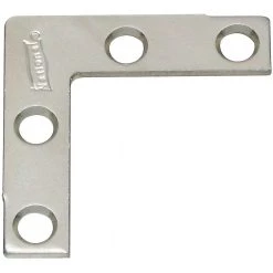 National Manufacturing Flat Corner Braces - Zinc Plated