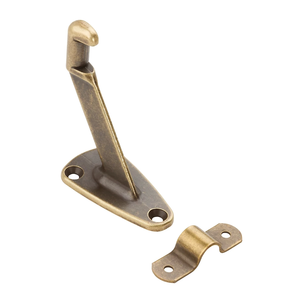 National Manufacturing Antique Brass Handrail Brackets 4 National Manufacturing Antique Brass Handrail Brackets - Image 2