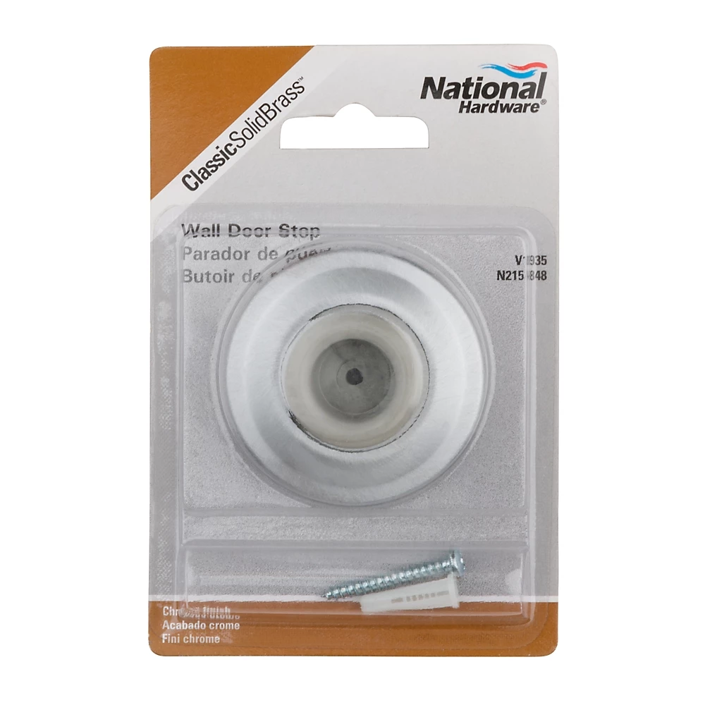 National Manufacturing Wall Door Stop - Solid Brass 7 National Manufacturing Wall Door Stop - Solid Brass - Image 5