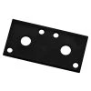 National Manufacturing Mending Plate - Black, 3" x 1.3" x 1/8" -Home Improvement Sales Shop 8370551 1 1