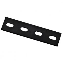 National Manufacturing Mending Plate - Black, 6" x 1.5" x 1/8"