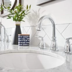 Moen Hilliard Chrome Two-Handle High Arc Bathroom Faucet -Home Improvement Sales Shop 84539 3 1