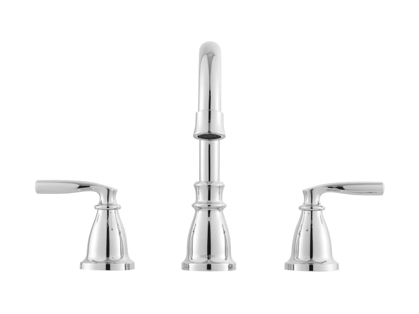 Moen Hilliard Chrome Two-Handle High Arc Bathroom Faucet 4 Moen Hilliard Chrome Two-Handle High Arc Bathroom Faucet - Image 2