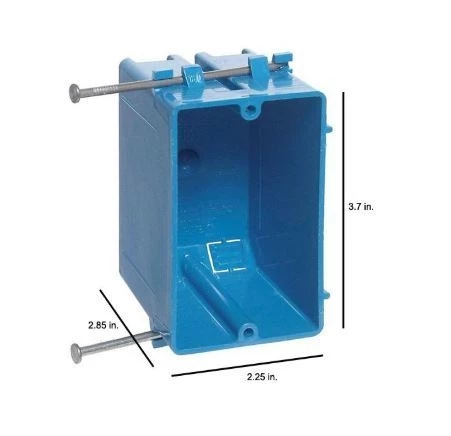 Carlon Plastic Electrical Box - 18 Cu In 4 Carlon Plastic Electrical Box - 18 Cu In - Image 2