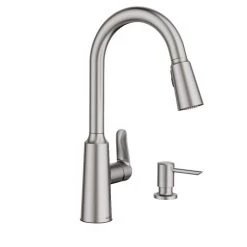 Moen Edwyn Spot Resist Stainless One-Handle High Arc Pulldown Kitchen Faucet