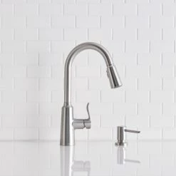 Moen Edwyn Spot Resist Stainless One-Handle High Arc Pulldown Kitchen Faucet 13 Moen Edwyn Spot Resist Stainless One-Handle High Arc Pulldown Kitchen Faucet -Home Improvement Sales Shop 87028srs 4