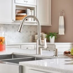 Moen Edwyn Spot Resist Stainless One-Handle High Arc Pulldown Kitchen Faucet 10 Moen Edwyn Spot Resist Stainless One-Handle High Arc Pulldown Kitchen Faucet -Home Improvement Sales Shop 87028srs 6