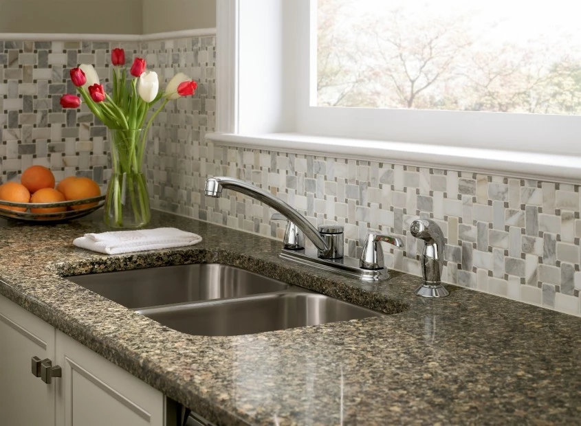 Moen Adler Chrome Two-Handle Low Arc Kitchen Faucet 5 Moen Adler Chrome Two-Handle Low Arc Kitchen Faucet - Image 3