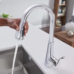 Moen Hadley Chrome One-Handle Pulldown Kitchen Faucet -Home Improvement Sales Shop 87245 4 1