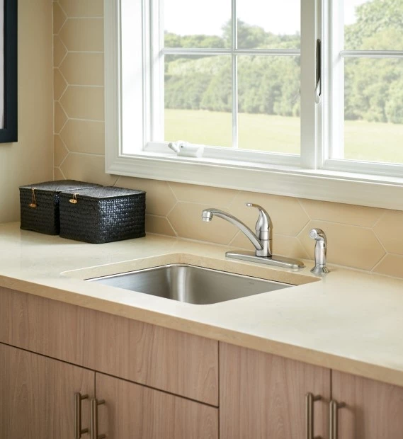 Moen Adler Chrome One-Handle Kitchen Faucet 4 Moen Adler Chrome One-Handle Kitchen Faucet - Image 2