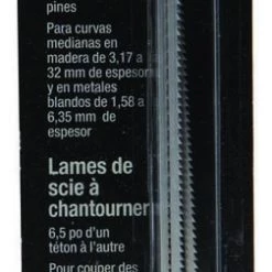 Stanley 4 pk 6 1/2" 15 TPI Coping Saw Blades