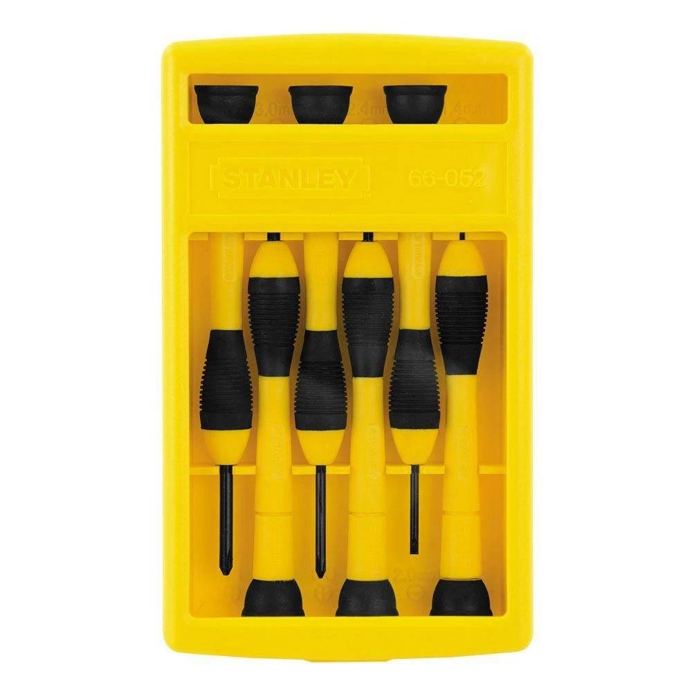 Stanley 6-Piece Precision Screwdriver Set 3 Stanley 6-Piece Precision Screwdriver Set