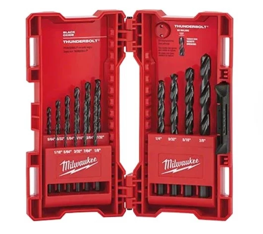 Milwaukee THUNDERBOLT Black Oxide Drill Bit Set, 15-Piece 3 Milwaukee THUNDERBOLT Black Oxide Drill Bit Set, 15-Piece