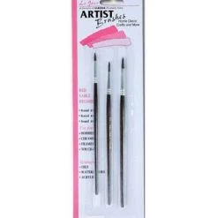 Le Jour A333 Round Artist Brush Set, 3-Piece