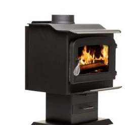 Ashley Hearth 1,200 Sq. Ft. Pedestal Wood Stove -Home Improvement Sales Shop aw1120e p left view 339x508 3
