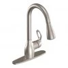 Moen Kleo Spot Resist Stainless One-Handle High Arc Pulldown Kitchen Faucet -Home Improvement Sales Shop ca87011srs 1 1