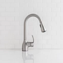 Moen Kleo Spot Resist Stainless One-Handle High Arc Pulldown Kitchen Faucet 22 Moen Kleo Spot Resist Stainless One-Handle High Arc Pulldown Kitchen Faucet -Home Improvement Sales Shop ca87011srs 10 1