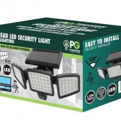 Pinegreen 120-Degree Solar Motion Activated Area Light - Black -Home Improvement Sales Shop cl sml3 5