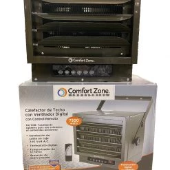 Comfort Zone Heavy Duty 7500W Electric Utility Heater With Remote Control 5 Comfort Zone Heavy Duty 7500W Electric Utility Heater With Remote Control -Home Improvement Sales Shop comfort zone 1 1