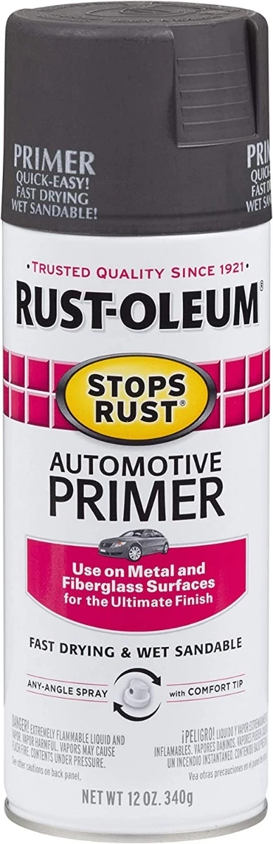 Rust-Oleum Stops Rust Automotive Primer Spray – 12oz 3 Rust-Oleum Stops Rust Automotive Primer Spray – 12oz