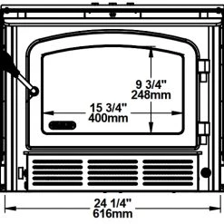 Drolet Escape 1500-I Wood Insert Trio (35 ft) 19 Drolet Escape 1500-I Wood Insert Trio (35 ft) -Home Improvement Sales Shop db03137 3 1 1 2