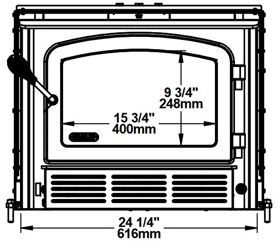 Drolet Escape 1500-I Wood Insert Trio (35 ft) 10 Drolet Escape 1500-I Wood Insert Trio (35 ft) - Image 8