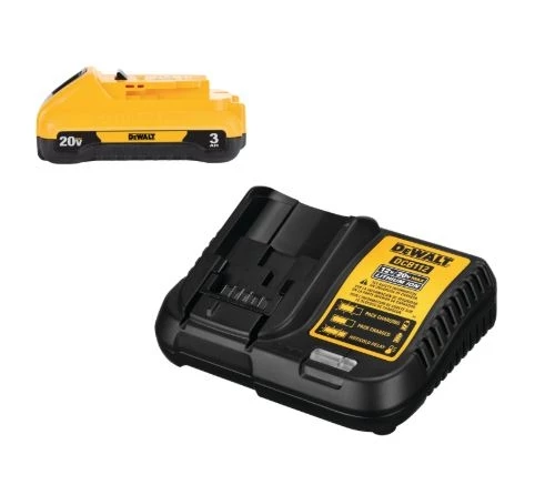 DeWalt 20V MAX* Starter Kit w/3.0Ah Compact Battery and Charger 3 DeWalt 20V MAX* Starter Kit w/3.0Ah Compact Battery and Charger