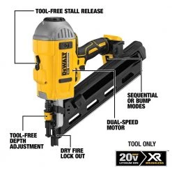 DeWalt 20V MAX* Cordless 30° Paper Collated Framing Nailer -Home Improvement Sales Shop dcn692b 3