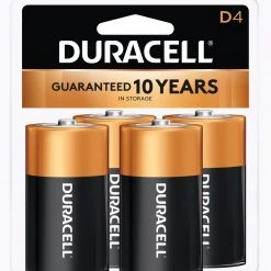 Duracell Alkaline D Battery 4pk