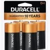 Duracell Alkaline D Battery 4pk 2 Duracell Alkaline D Battery 4pk -Home Improvement Sales Shop duracell coppertop d 4 pk