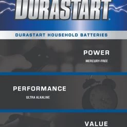 Durastart Alkaline Batteries - AAA - 4 Count -Home Improvement Sales Shop durastart pop 5 1 1