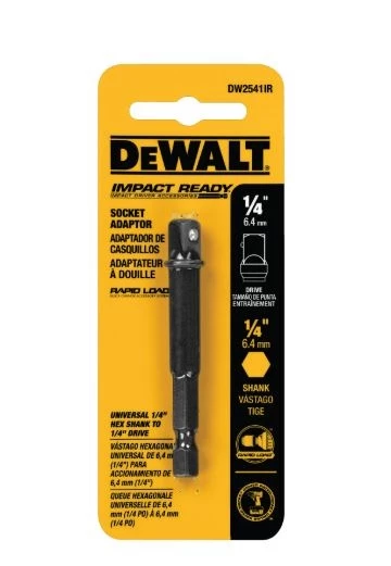 DeWalt Hardened Steel Rapid Load 1/4 In. Socket Adapter 3 DeWalt Hardened Steel Rapid Load 1/4 In. Socket Adapter