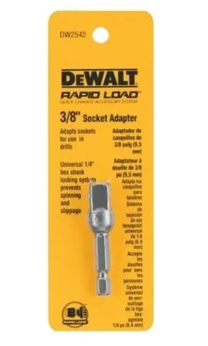 DeWalt Hardened Steel 3/8 in. Socket Adapter 3 DeWalt Hardened Steel 3/8 in. Socket Adapter