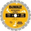 DeWalt Small Diameter Carbide Tipped Construction Saw Blade - 7 1/4", 24 Teeth 2 DeWalt Small Diameter Carbide Tipped Construction Saw Blade - 7 1/4", 24 Teeth -Home Improvement Sales Shop dw3578b10 1