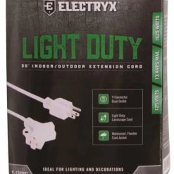 Electryx Extension Cord 30' 16GA Y-END - White