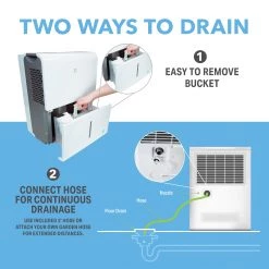 Perfect Aire 50-Pint Flat Panel Energy Star Dehumidifier MODEL #: 2PFD50 15 Perfect Aire 50-Pint Flat Panel Energy Star Dehumidifier MODEL #: 2PFD50 -Home Improvement Sales Shop enhanced content dehumidifiers 2pfd 2 ways to drain