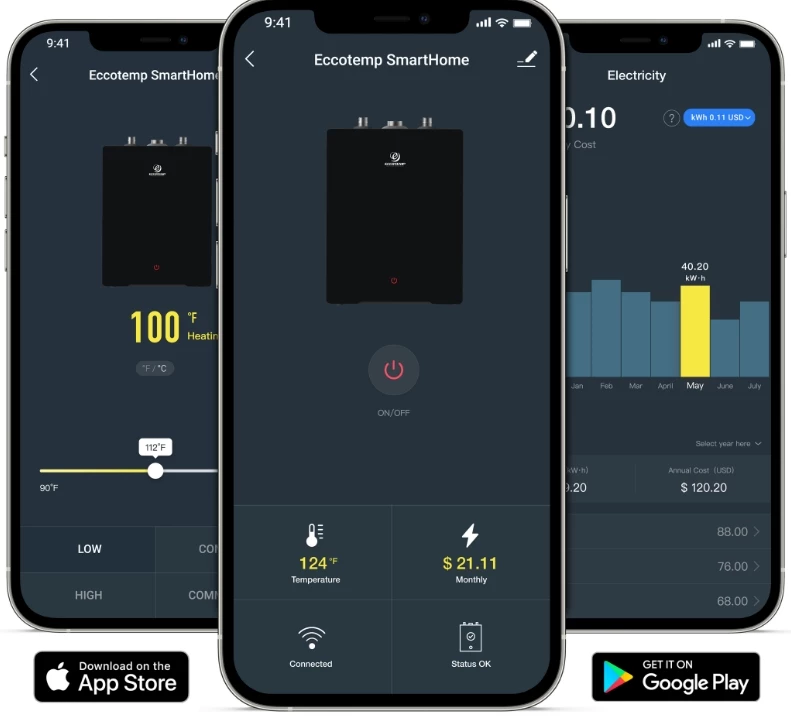 Eccotemp SmartHome Mini Tank Water Heater with Voice Commands 6 Eccotemp SmartHome Mini Tank Water Heater with Voice Commands - Image 4