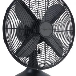 Mars Oscillating 12" Desktop Fans-Black