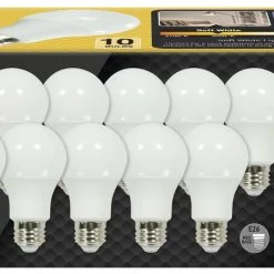 GT-Lite 60W Equivalent Soft White LED Light Bulb 10 Pack 5 GT-Lite 60W Equivalent Soft White LED Light Bulb 10 Pack -Home Improvement Sales Shop gt a19 10pk3 box