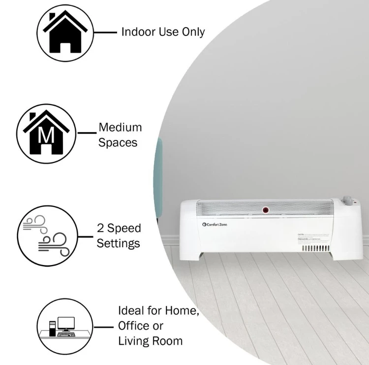 Comfort Zone Radiant Baseboard Heater 7 Comfort Zone Radiant Baseboard Heater - Image 5