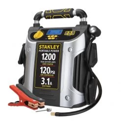 Stanley 1200 Peak Amp Portable Car Jump Starter with 120 PSI Digital Air Compressor