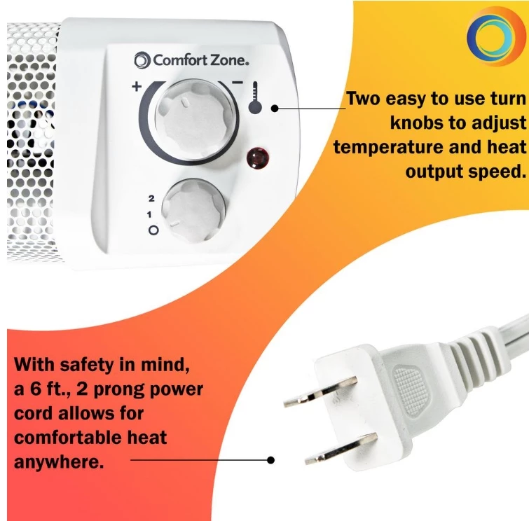 Comfort Zone Radiant Baseboard Heater 8 Comfort Zone Radiant Baseboard Heater - Image 6