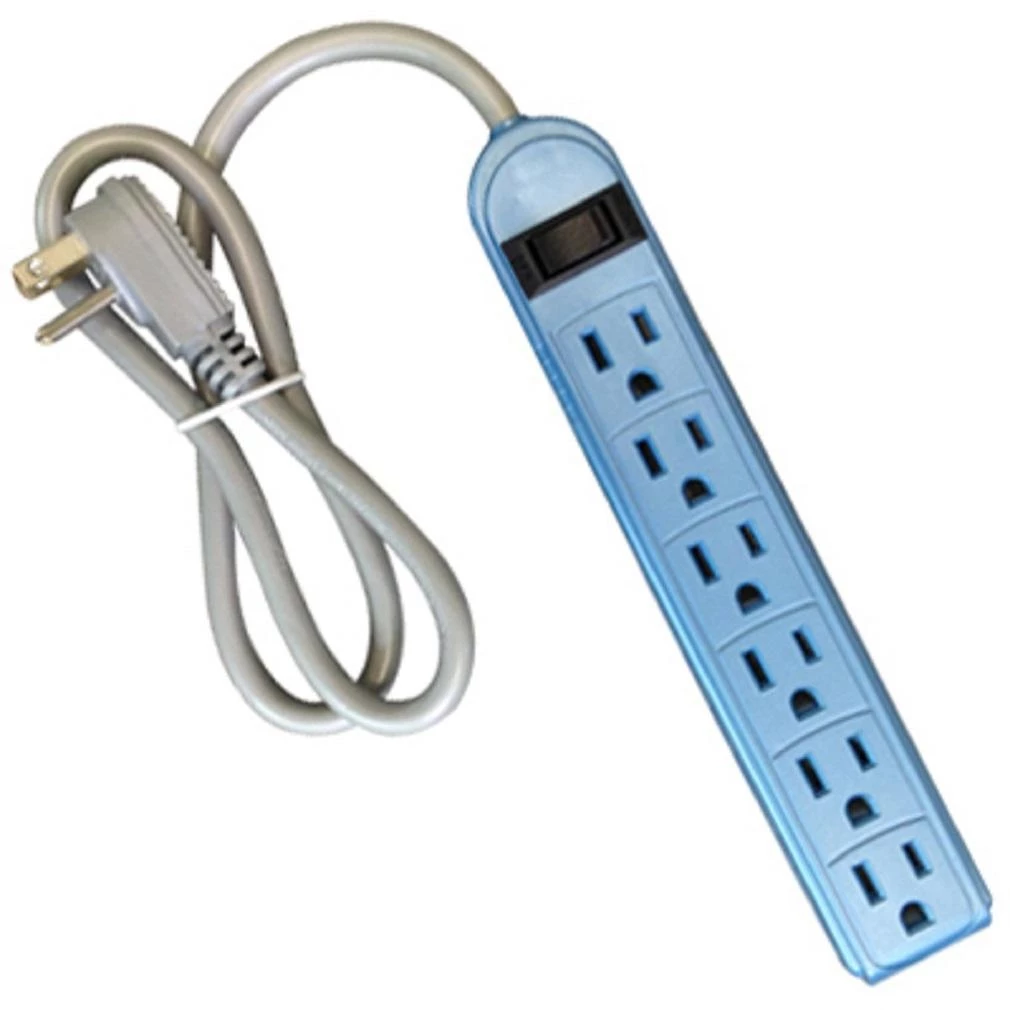 Master Electrician 6 Outlet Power Strip 2-1/2 Foot 3 Master Electrician 6 Outlet Power Strip 2-1/2 Foot