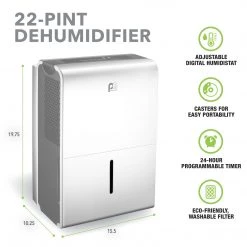 Perfect Aire 22 Pt./Day 2-Speed Flat Panel Dehumidifier -Home Improvement Sales Shop pa 1pfd22 dimensions amazon
